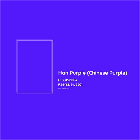 han purple color code